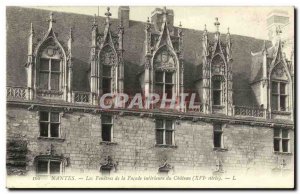 Old Postcard Nantes Les Fenetres of domestic Facade du Chateau