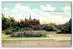 c1910 The Plaza Building Tower Flower Beads Kansas City Missouri MO Postcard