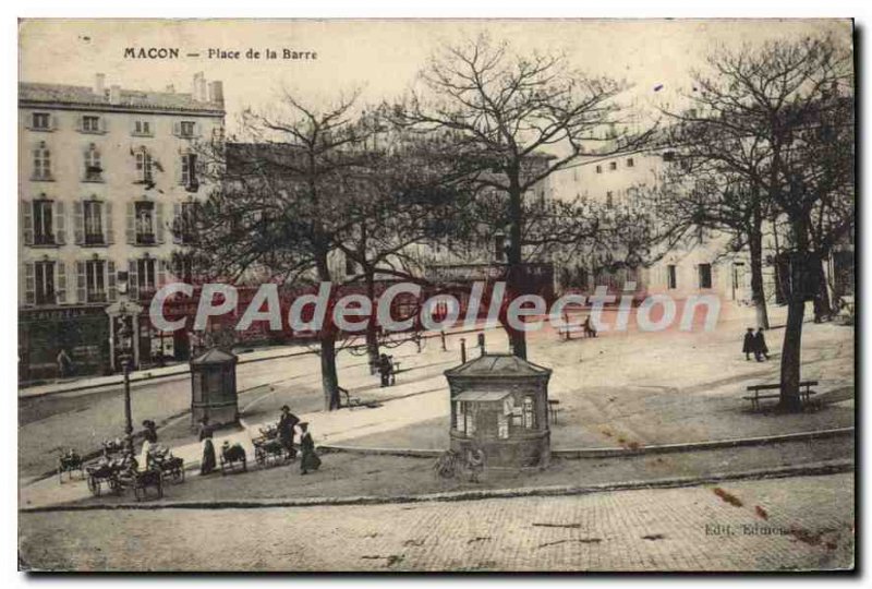 Old Postcard Macon Square Bar