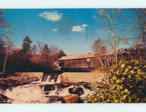 Pre-1980 COVERED BRIDGE Thetford Center Vermont VT t8523