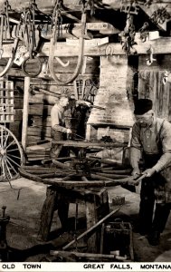 Montana Great Falls Old Town Real Photo