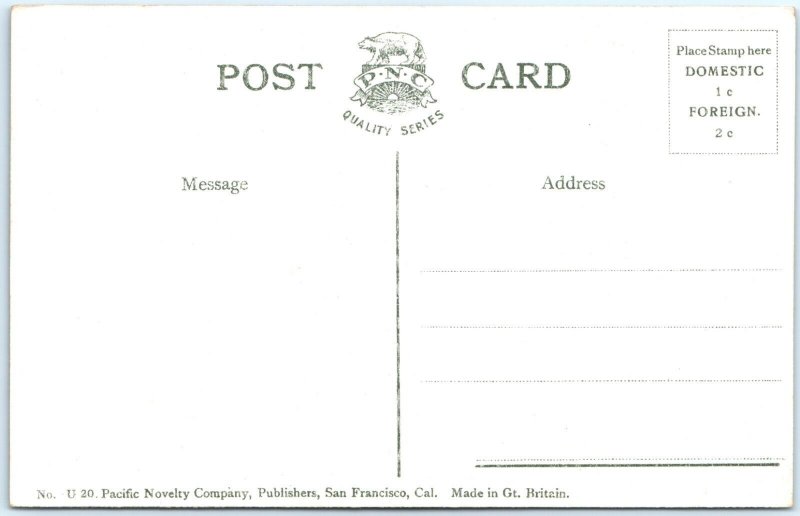 c1910s Weber Canyon, UT Devil's Gate Mountain Rock Road PNC Postcard Canon A116