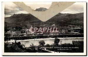 Grenoble - View from the Garden and Duphins Moucherotte - Old Postcard