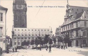 Belgium Gand Gent La Halle aux Draps et le Theatre