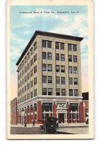 Alexandria Louisiana LA Postcard 1942 Commercial Bank & Trust Co.