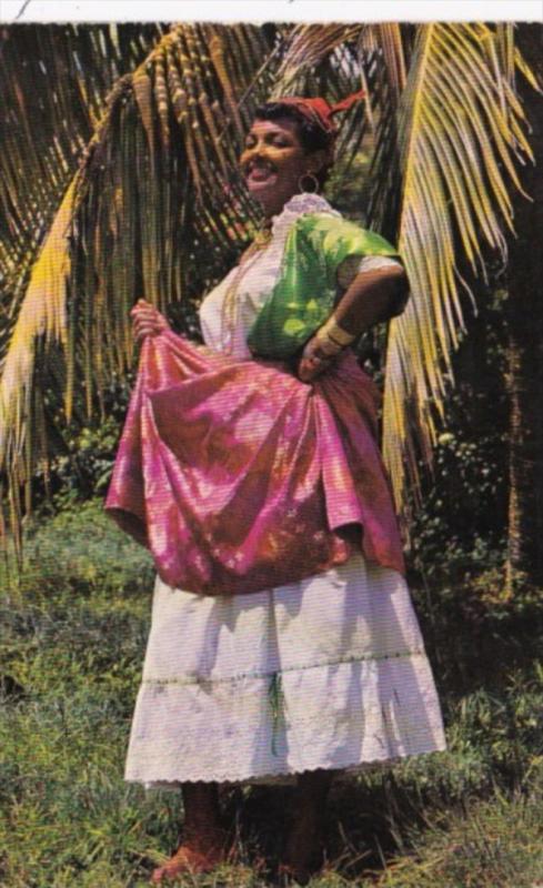 Martinique Beautiful Girl In Native Dress 1966