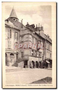 Old Postcard The Old houses Auvergne Murat Rue du Bon Secours