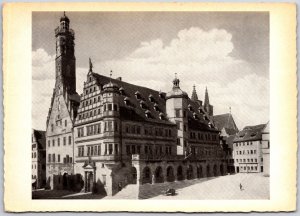 Rothenburg /Taubet Altes U Neues Rathaus Germany Real Photo RPPC Postcard