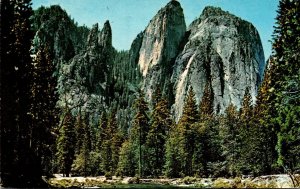 California Yosemite National Park Cathedral Rocks and Spires 1986