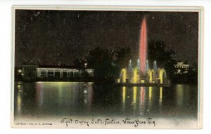 PA - Willow Grove. Willow Grove Park, Electric Fountain at Night