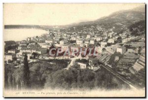 Old Postcard Menton Vue Generale du Cimetiere Jack