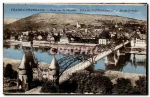  Vintage Postcard Traben Trarbach Bridge on the Moselle