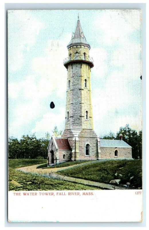 Postcard The Water Tower, Fall River MA udb G33