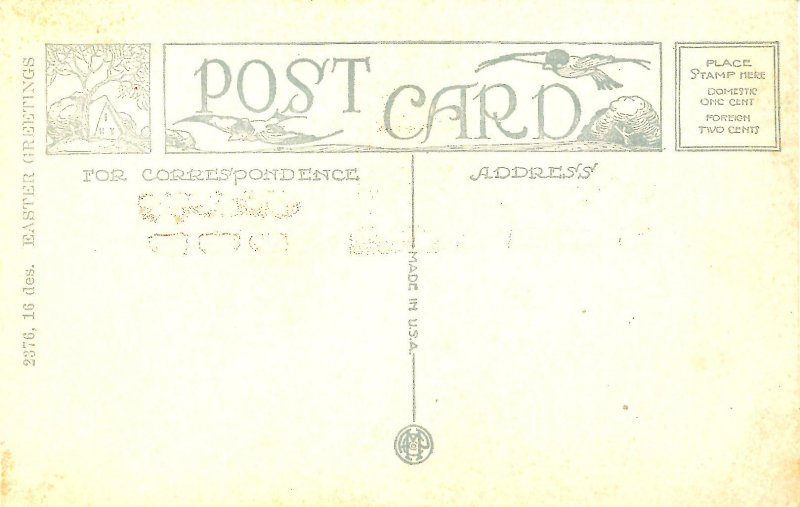 Greeting - Easter.   Artist: E. Weaver