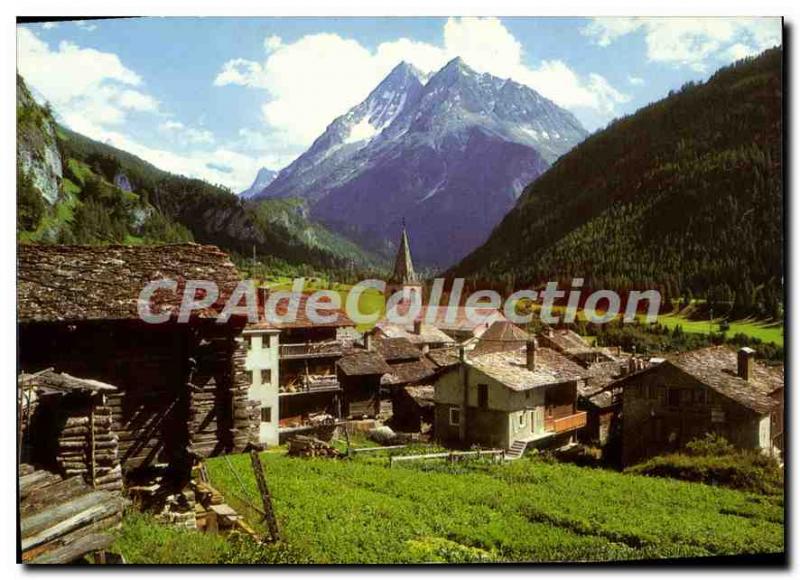 Postcard Modern Evolenne And Teeth Of Veisivy Valais