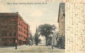 Postcard New Hampshire Laconia Main Street south Quimby undivided 23-9382