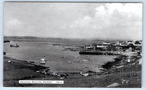 RPPC Hamnavoe Burra Isle Shetland Scotland UK Postcard