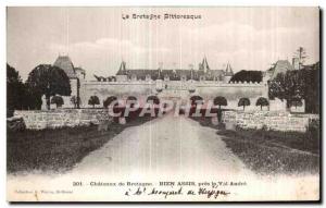 Old Postcard Brittany Picturesque Brittany Chateaux While sitting near the Va...
