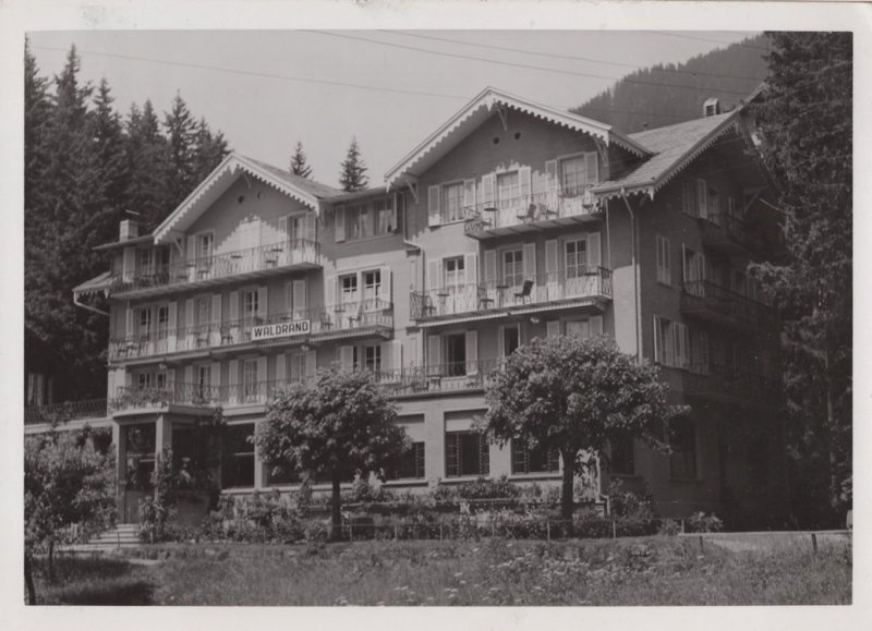 Hotel Alexander Switzerland Real Photo Postcard