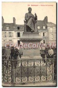 Old Postcard Quimper Statue Laennec