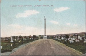 Postcard In Jersey Shore Cemetery Jersey Shore PA