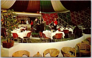 World Famous Dome Restaurant Nautilus Motor Inn Woods Hole Cape Cod MA Postcard