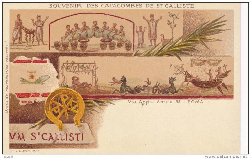 AS: R. Cavi, Souvenir Des Catacombes De St. Calliste, Via Appia Antica 33, Ro...