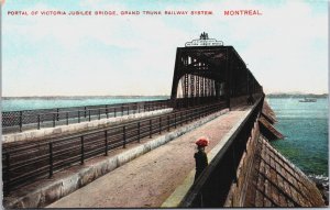 Canada Portal Victoria Jubilee Bridge Grand Trunk Railway System Montreal C062