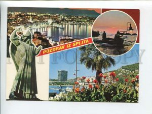 3179287 CROATIA Greetings from Split old postcard