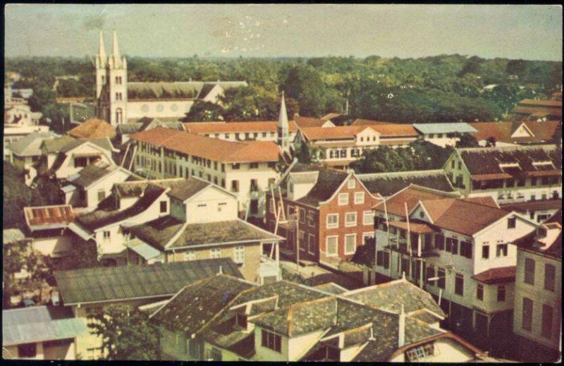 suriname, PARAMARIBO, Partial View (1960s)