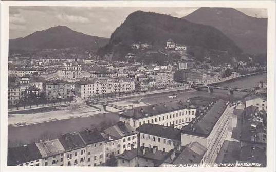 Austria Salzburg Vom Moenchsberg Real Photo