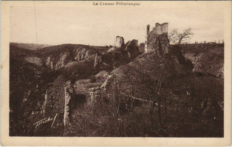 CPA CROZANT Vue d'Ensemble des Ruines de Crozant (1143799)