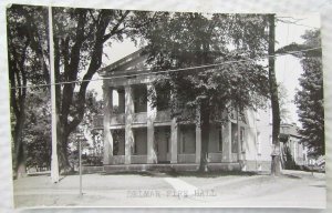 DELMAR N.Y. FIRE HALL VINTAGE RPPC REAL PHOTO POSTCARD