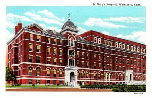 Postcard HOSPITAL SCENE Waterbury Connecticut CT AQ7709