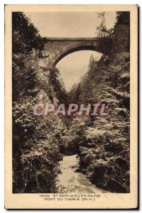 Postcard Old St Gervais les Bains Pont du Diable