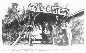 Amusement Cowboy Buena Park California 1940s RPPC Knotts Berry Postcard 3248 