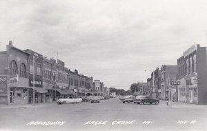 Iowa Eagle Grove Broadway Street Scene Real Photo