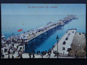 Sussex BRIGHTON The Marine Palace Pier c1905 Postcard