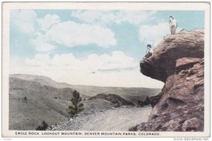 DENVER, Colorado, 1900-1910's; Eagle Rock, Lookout Mountain, Denver Mountain ...