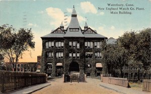 J53/ Waterbury Connecticut Postcard c1910 New England Watch Co Factory 151