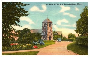 Vintage 1940s Postcard St. Ann's by the Sea, Kennebunkport, Maine