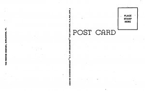 Burlington VT Ethan Allen Tower Overlooking Lake Champlain Linen Postcard Unused