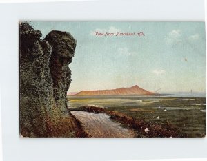 Postcard View from Punchbowl Hill, Honolulu, Hawaii