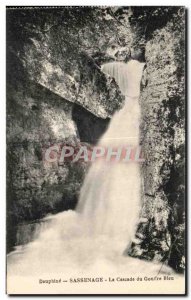 Old Postcard Dauphine Sassenage the Cascade Blue Chasm