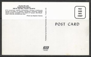 Arizona, Tucson - Plaza Del Sol - Mobile Home Resort - [AZ-295]