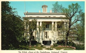 Vintage Postcard The White House of Confederacy Richmond Virginia VA Building
