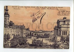 3150505 POLAND Warsaw Warszawa Theatre Vintage postcard