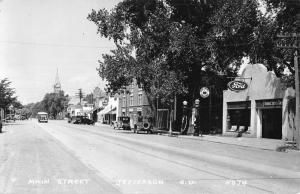 Jefferson South Dakota Main Street Scene Real Photo Antique Postcard K30094