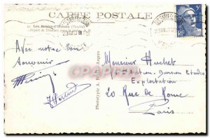 Old Postcard Les Sables d & # 39Olonne tuna Departure for fishing boats