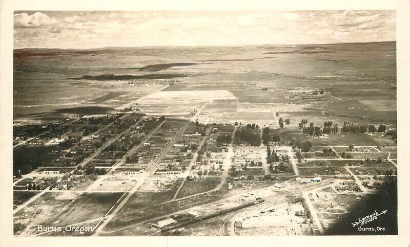 1940s Airview Oregon Burns Lemons Studios RPPC Photo Postcard 22-11140